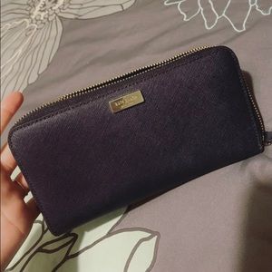 Navy Kate Spade Wallet. Used once and very clean!